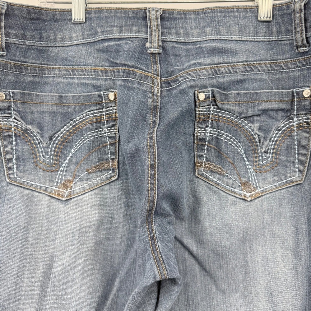 Luciano Dante Blue Denim Jeans Womens 13/14 Embellished Pockets - Picture 7 of 13